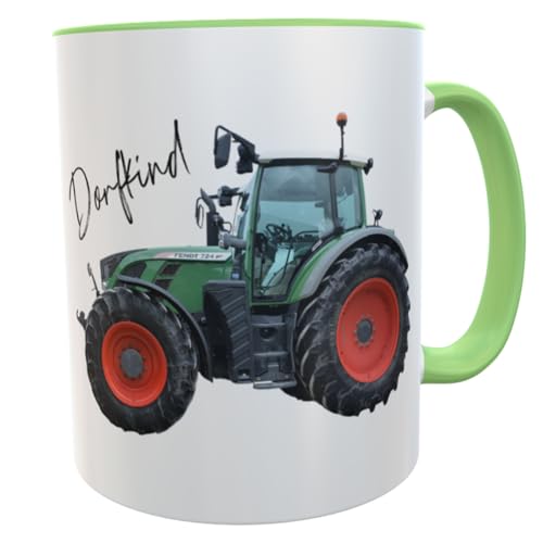 personalisierte Tasse Dorfkind Traktor Kaffeebecher Dorfkinder Landwirt Schlepper