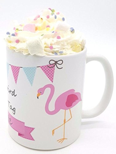 Kinderlampenland personalisierte Tasse Cooler Flamingo mit Namen Kaffeetasse Spruch Freundin Geburtstag Schenken Pott Keramiktasse