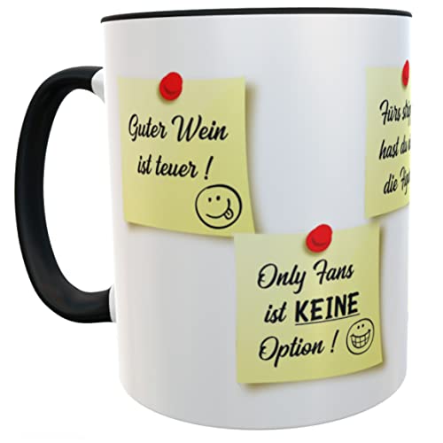 Lustige Tasse Motivations Sprüche fürs Büro Kaffeebecher Teetasse mit Spruch Montag morgen Geschenk Kollegin beste Freundin - Spülmaschinenfest