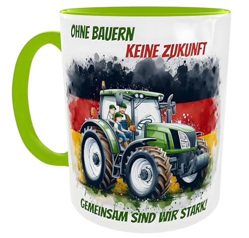 Kilala Traktortasse Ohne Bauern keine Zukunft - Gemeinsam sind wir stark! Kaffeebecher
