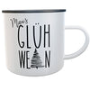 Emaille-Tasse Glühwein Punschbecher Geschenk Weihnachten