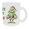 Kilala Glüh-Wein-Glastasse mit Grinch-Design Teetasse Teebecher Glühweinbecher Wichtelgeschenk