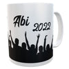 Kilala Tasse ABI 2022 Spruch Geschenkidee Teenager Becher Kaffeetasse schwarz