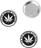 Kilala Button Anstecker Set Motiv Hanf 59mm lustiger Spruch Cannabis Blatt