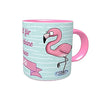 Rosa Kaffee Tasse Flamingo Zeit für eine kleine Pause Wunschnamen Kakao Tee Geburtstagsgeschenk inkl. Geschenkverpackung