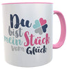 Tasse Glück Henkeltasse Kaffeebecher Becher Valentinstag Geschenkidee