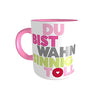 Kilala Tasse zum Valentinstag, Geschenk mit Spruch, Du bist wahnsinnig toll, Kaffeetasse Teetasse, Geschenkverpackung Rosa Weiß