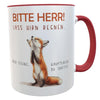 Bürotasse lustiger Spruch Bitte Herr, lass Hirn regnen Frühstücksbecher Geschenk Kollegen Freunde