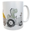 Kunststofftasse Traktor leichte Kindertasse Schlepper Geschenk Geburtstag Junge Mädchen Bauernhof 300 ml