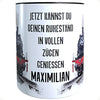 Kilala Geschenk Rentner Kaffeetasse Spruch Eisenbahn Dampflok Kaffeepott Kaffeebecher Tee schwarz