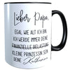 Tasse Papa Ich bleibe deine Prinzessin Kaffeebecher Bürotasse Arbeit Frühstücksbecher Vati mit Namen Danke