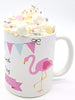 Kinderlampenland personalisierte Tasse Cooler Flamingo mit Namen Kaffeetasse Spruch Freundin Geburtstag Schenken Pott Keramiktasse