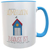 Kilala Tasse Heimathafen mit Namen für Ostsee- und Nordseeliebhaber Küstenkind personalisiertes Geschenk Leuchtturm Geburtstag Freunde Kollegen