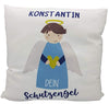 Kissen zur Geburt oder Taufe Schutzengel Jungen Kuschelkissen Baby 40 x 40 cm blau Baby (blau)