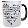 Tasse meine Pati Herz Liebe Patin Patentante schwangerschaft bestes geschenk geschenktipp holzschild karte genessung Kaffeetassen Teetassen mug kaffeetasse teetasse Geschenkidee Dankeschön