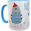 Kilala Tasse Nordsee für Nordseeliebhaber Spruch Moin Geschenk Geburtstag Freunde Kollegen