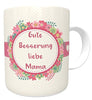 Kaffee-Tasse | Gute Besserung liebe Mama (alternativ Oma o Wunschname) | Teetasse | Kakaotasse | Genesungsgeschenk | Krankenhausbesuch | Gesundheit | Krankheit | Krankenhaus | incl. Geschenkverpackung