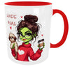 Kaffeetasse Grinch Katzenmama Hundemama Kaffeebecher Katzen-Motiv Geschenk Bürotasse