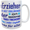 Danke-Tasse mit Name für Erzieherin oder Kindergärtnerin inkl. Geschenkverpackung, Danke sagen, Sprüche, Abschiedsgeschenk, Geburtstagsgeschenk